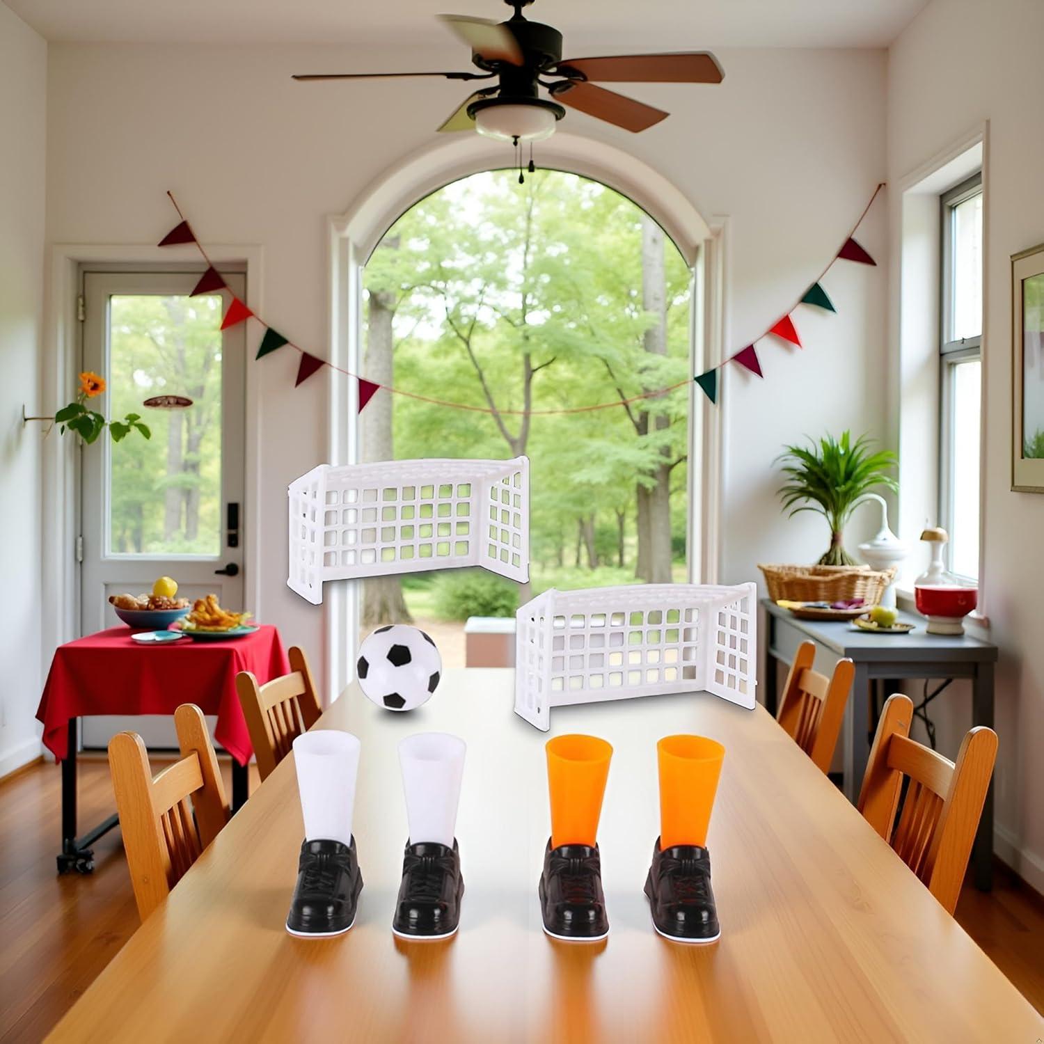 Set de Juego de Fútbol de Dedo Galepromot con 2 Goles Miniatura