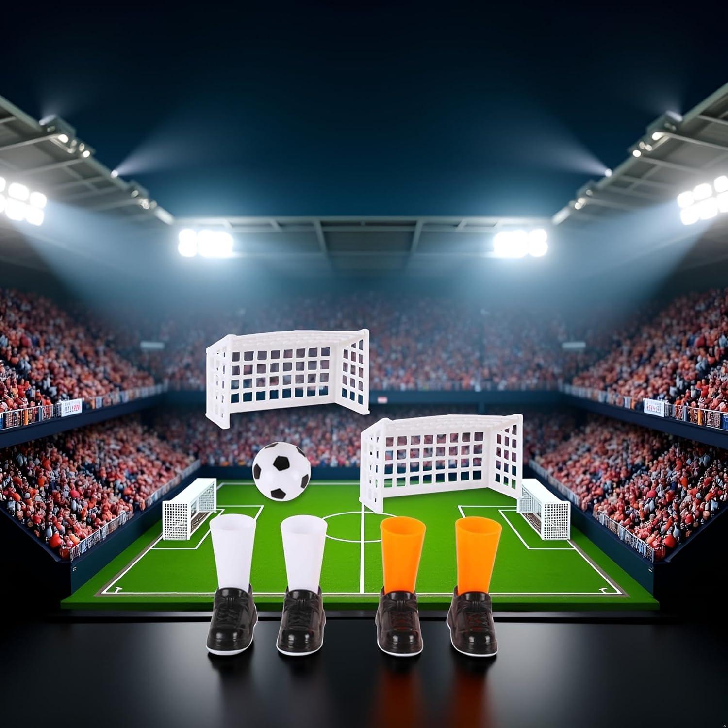 Set de Juego de Fútbol de Dedo Galepromot con 2 Goles Miniatura