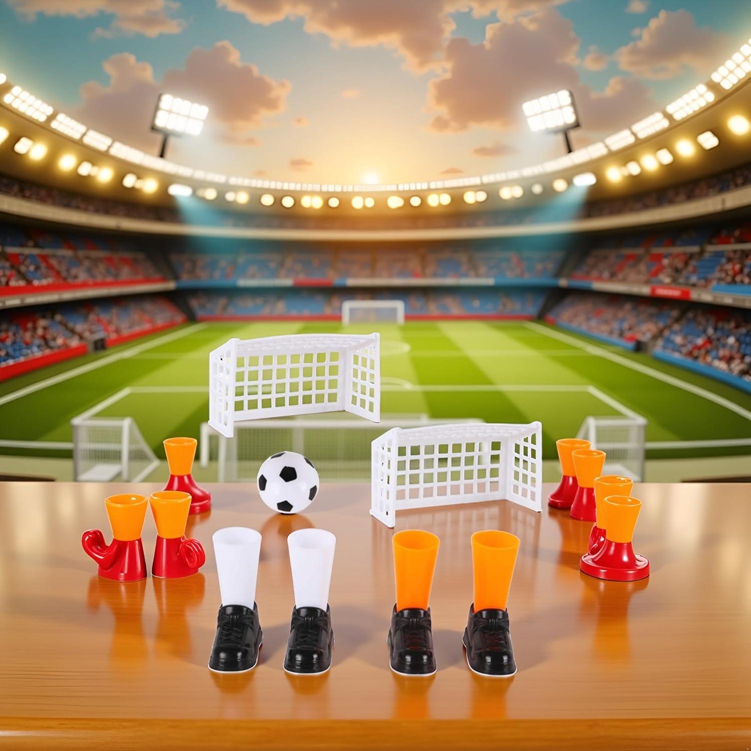 Set de Juego de Fútbol de Dedo Galepromot con 2 Goles Miniatura
