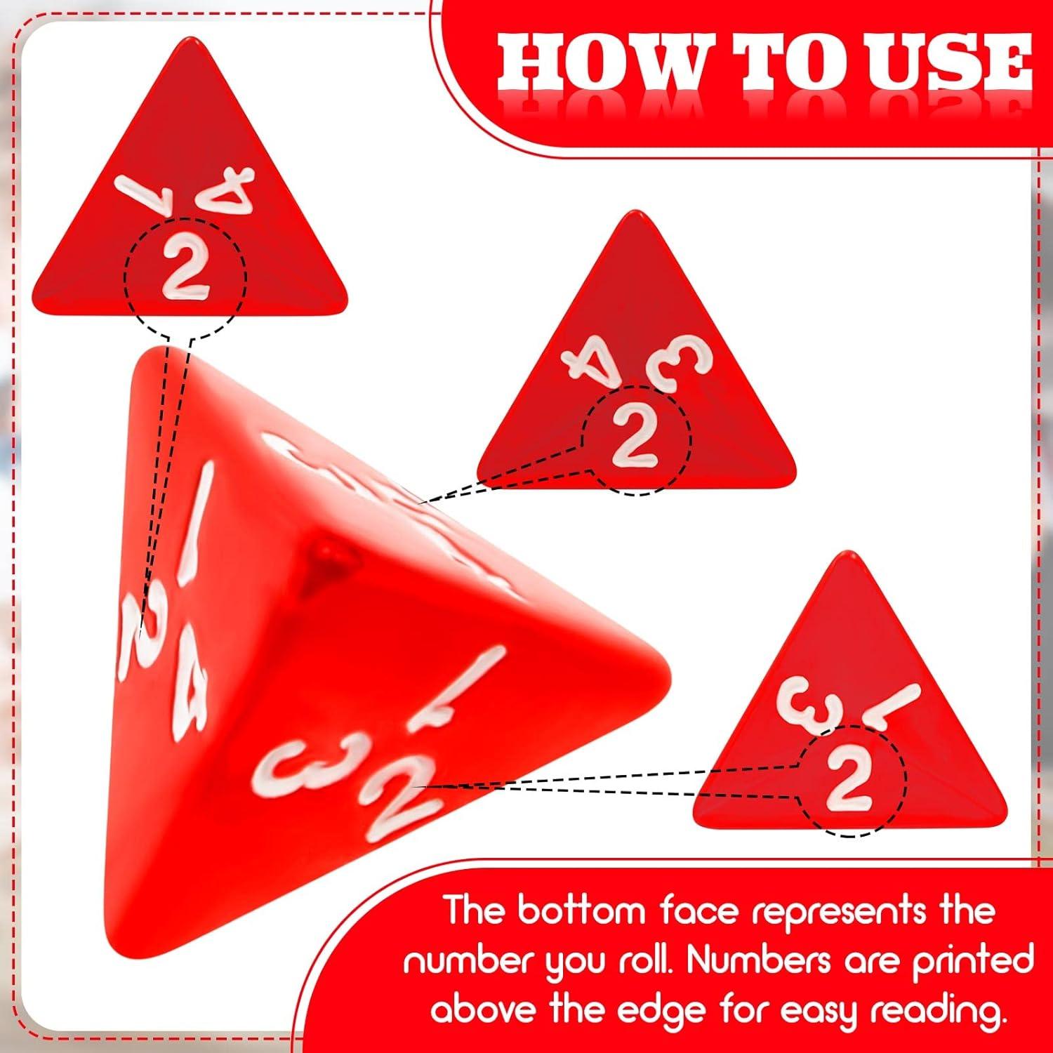 Dados Poliedricos Rojos Juexica 72 Pcs 20 mm para Juegos de Mesa