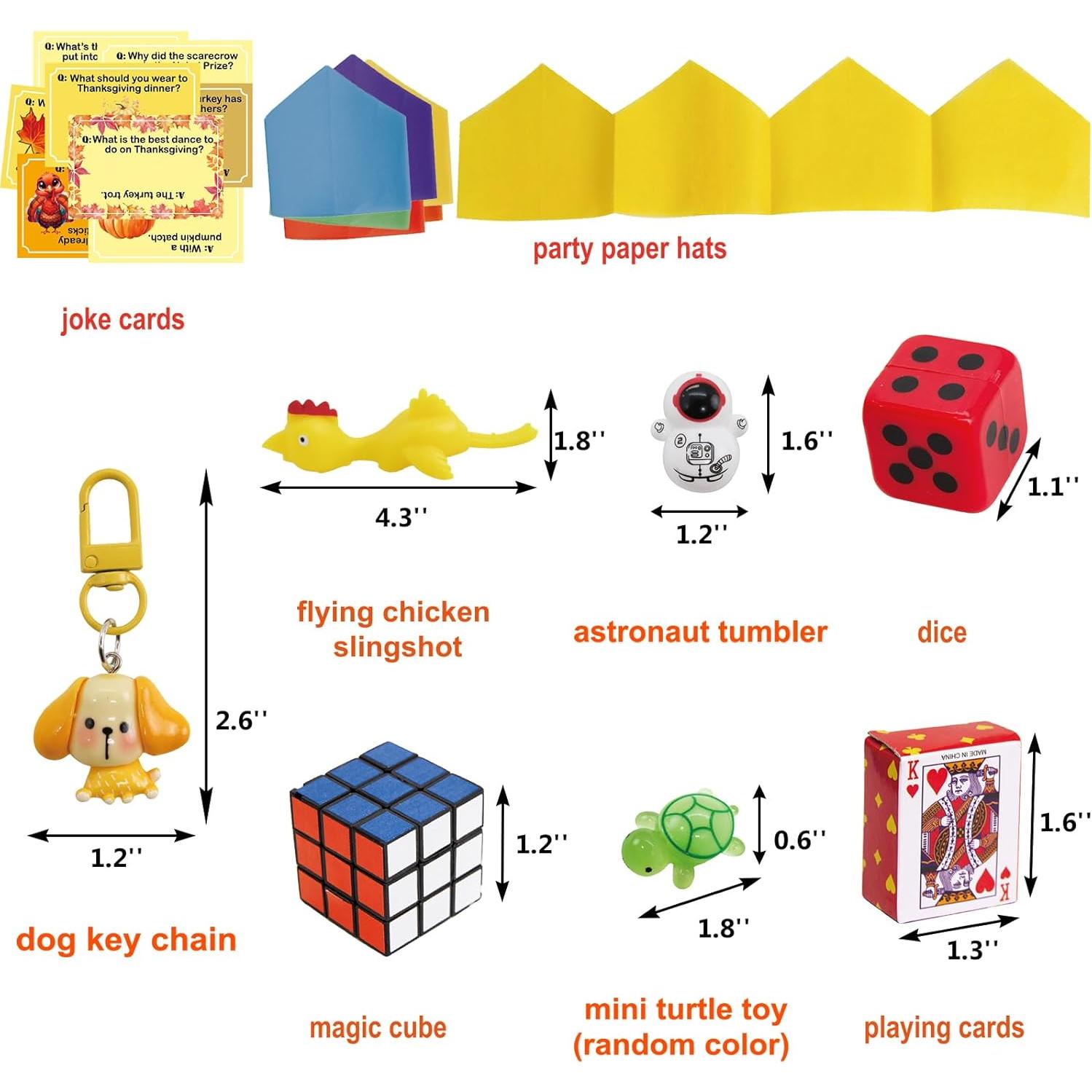 Crackers de Acción de Gracias Ceiba Árbol 8PCS con Juguetes