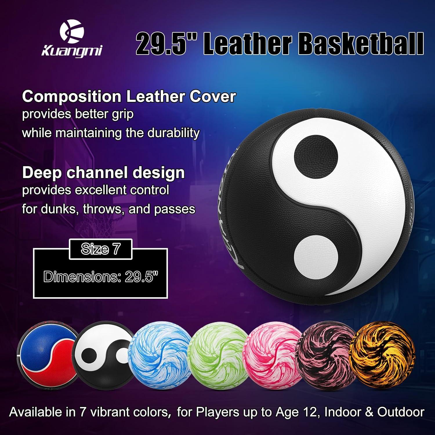 Balón de Baloncesto Kuangmi Yin Yang Tamaño 7 74.93 cm