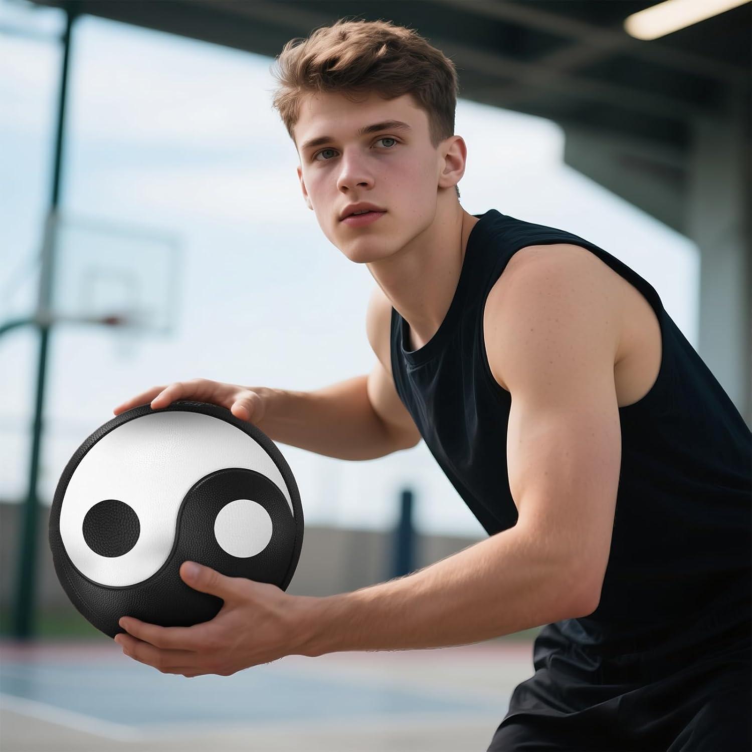 Balón de Baloncesto Kuangmi Yin Yang Tamaño 7 74.93 cm