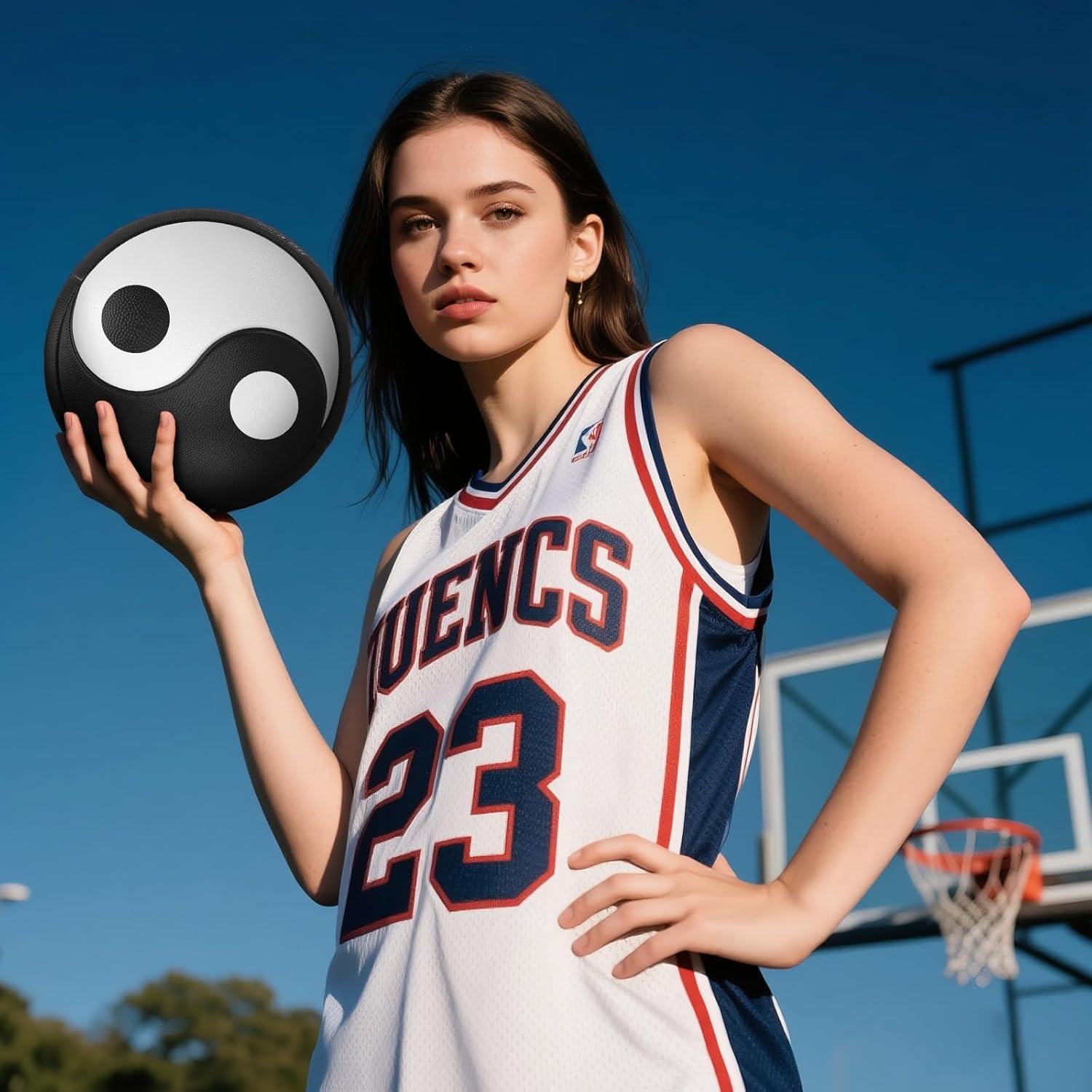 Balón de Baloncesto Kuangmi Yin Yang Tamaño 7 74.93 cm