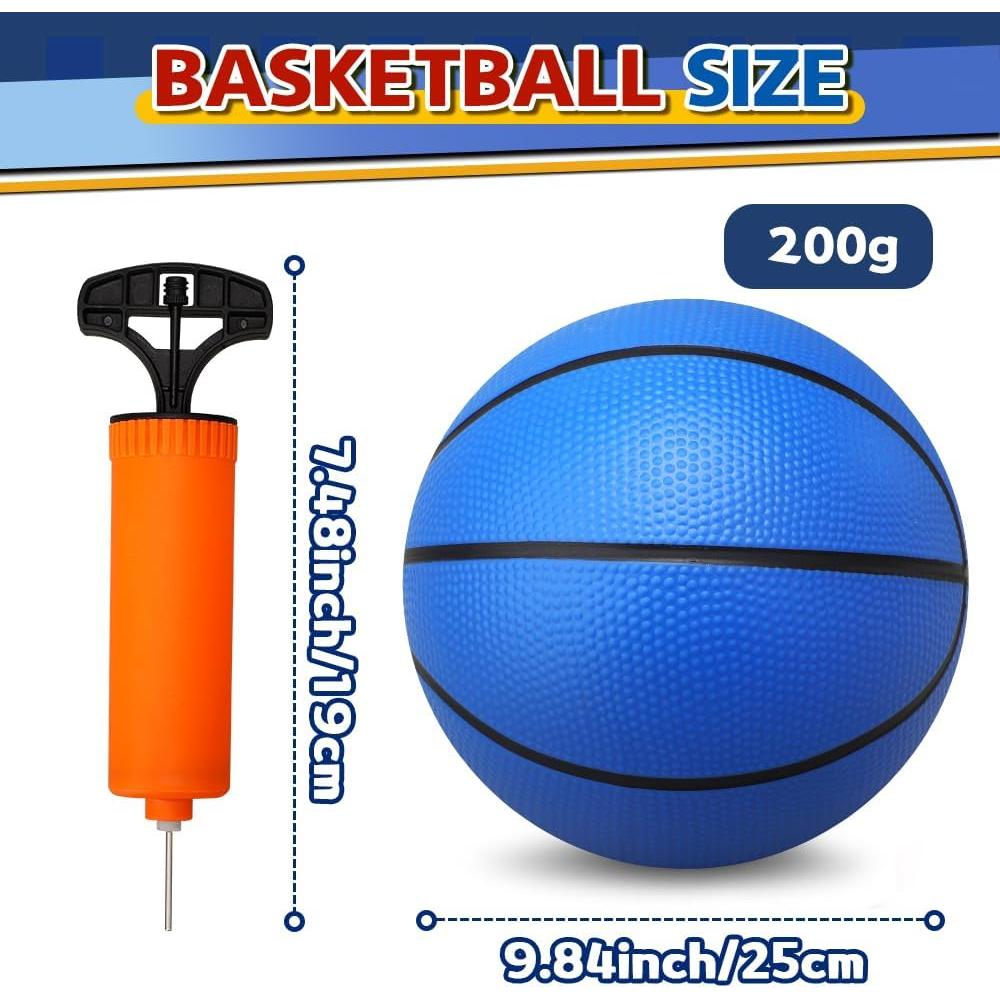 Paquete de 4 balones de baloncesto Cybemaga 24.89 cm con bomba