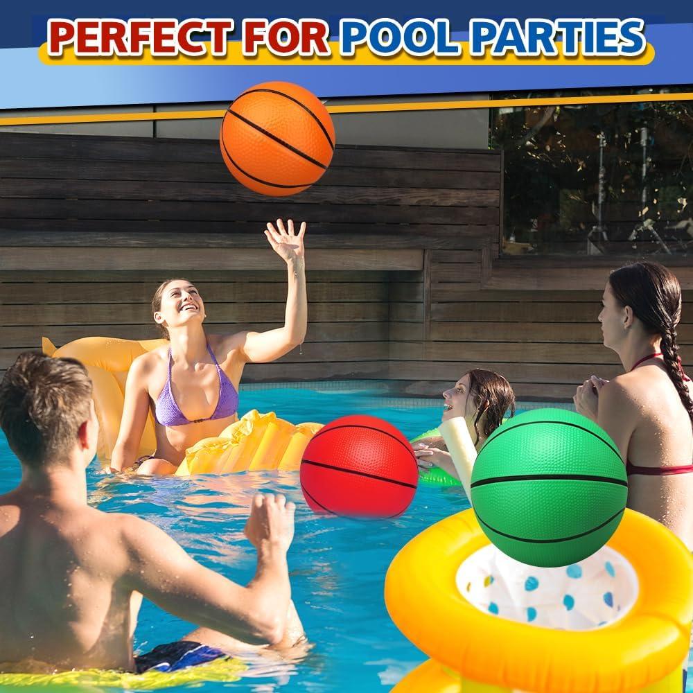 Paquete de 4 balones de baloncesto Cybemaga 24.89 cm con bomba