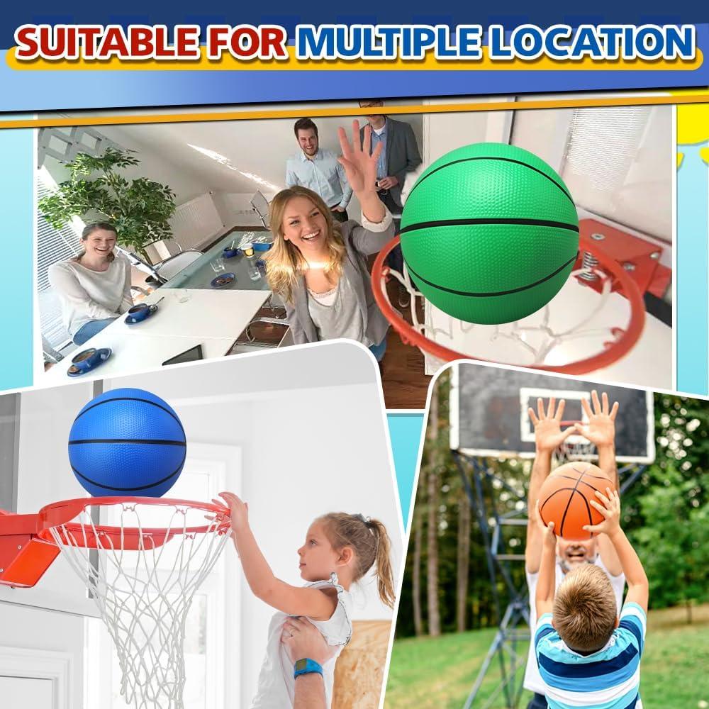 Paquete de 4 balones de baloncesto Cybemaga 24.89 cm con bomba