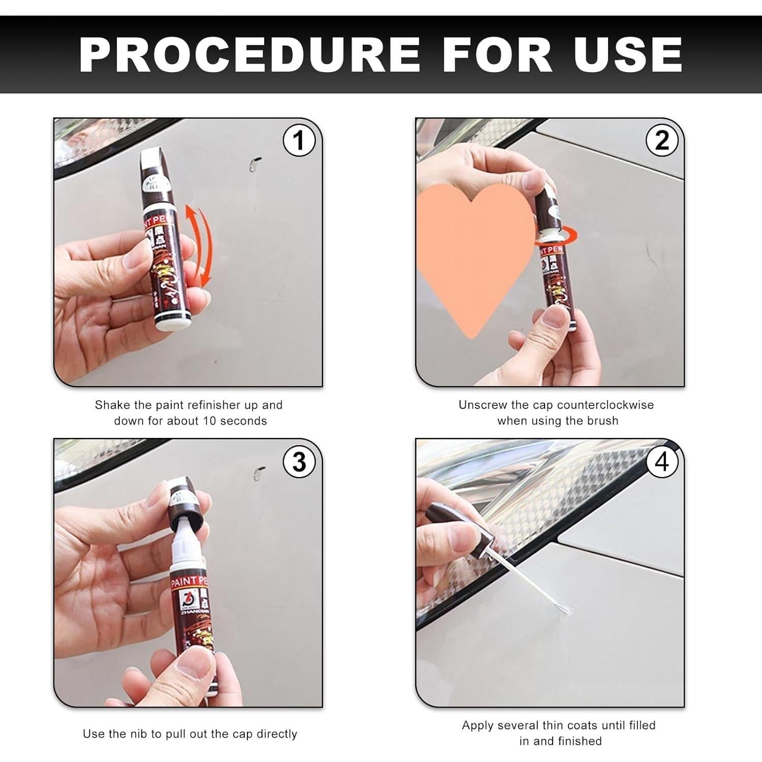 Bolígrafo de Pintura de Retoque DXNQ Perla Azul Oscuro 12ml