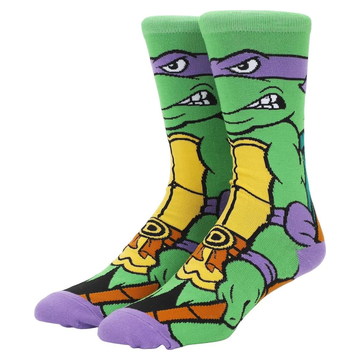 Calcetines de tripulación Animigos Tortugas Ninja Donatello