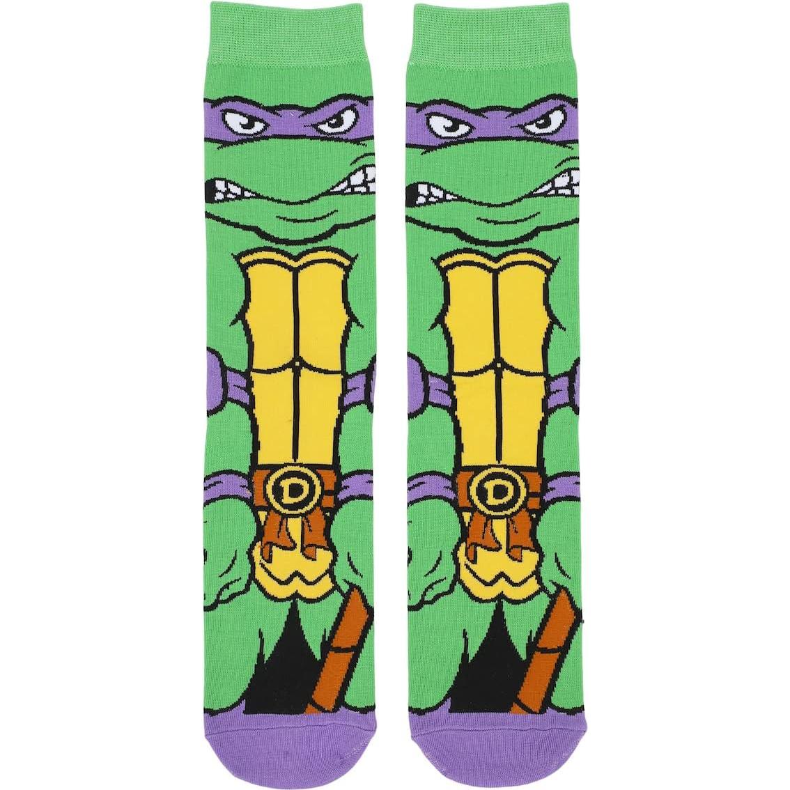Calcetines de tripulación Animigos Tortugas Ninja Donatello
