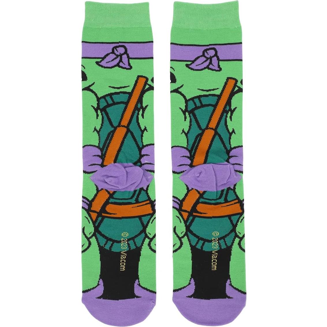 Calcetines de tripulación Animigos Tortugas Ninja Donatello