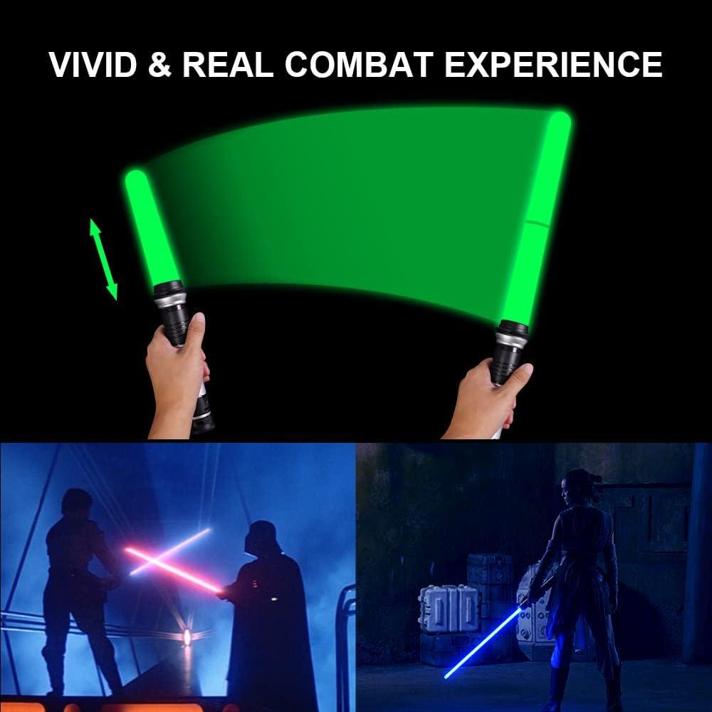 Sable Iluminado OSDUE 7 Colores Retráctil para Niños y Adultos