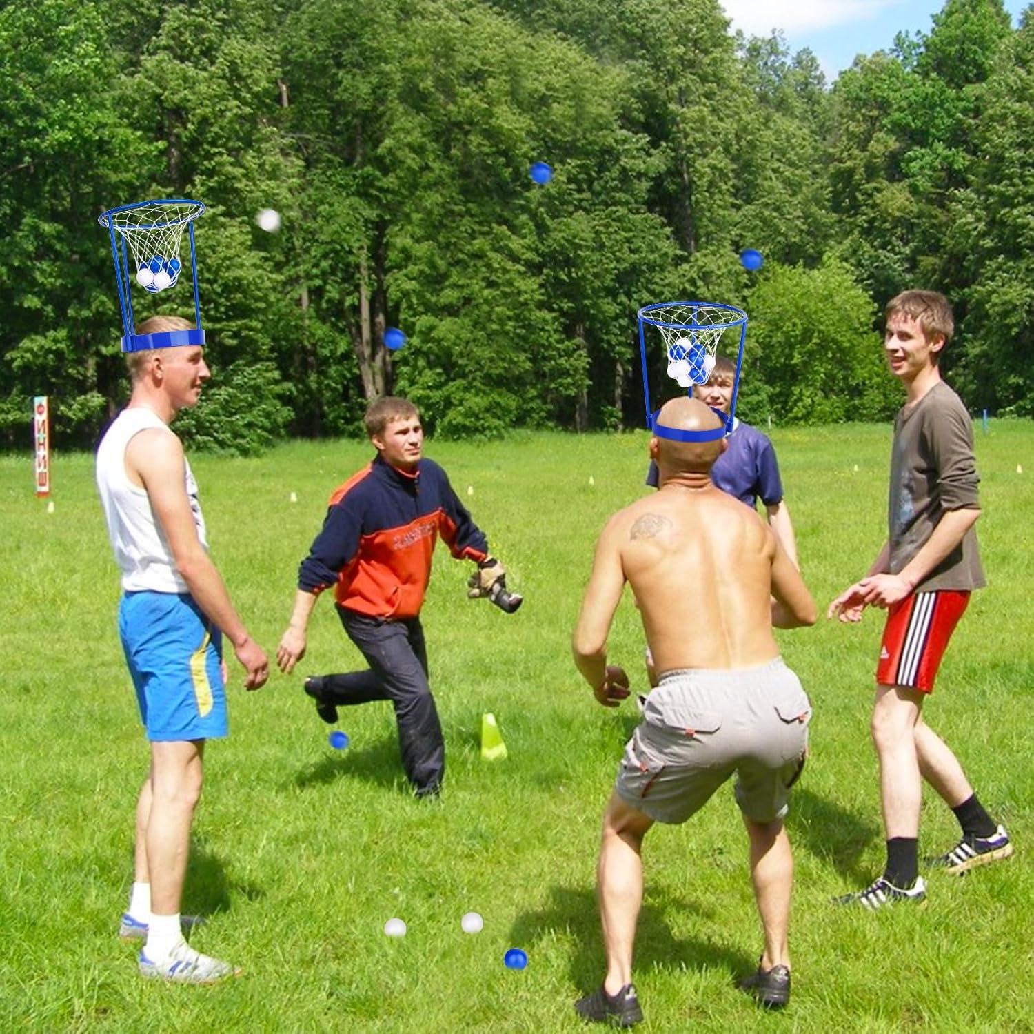 Juego de Fiesta de Baloncesto Hooqict con 3 Aros y 40 Pelotas