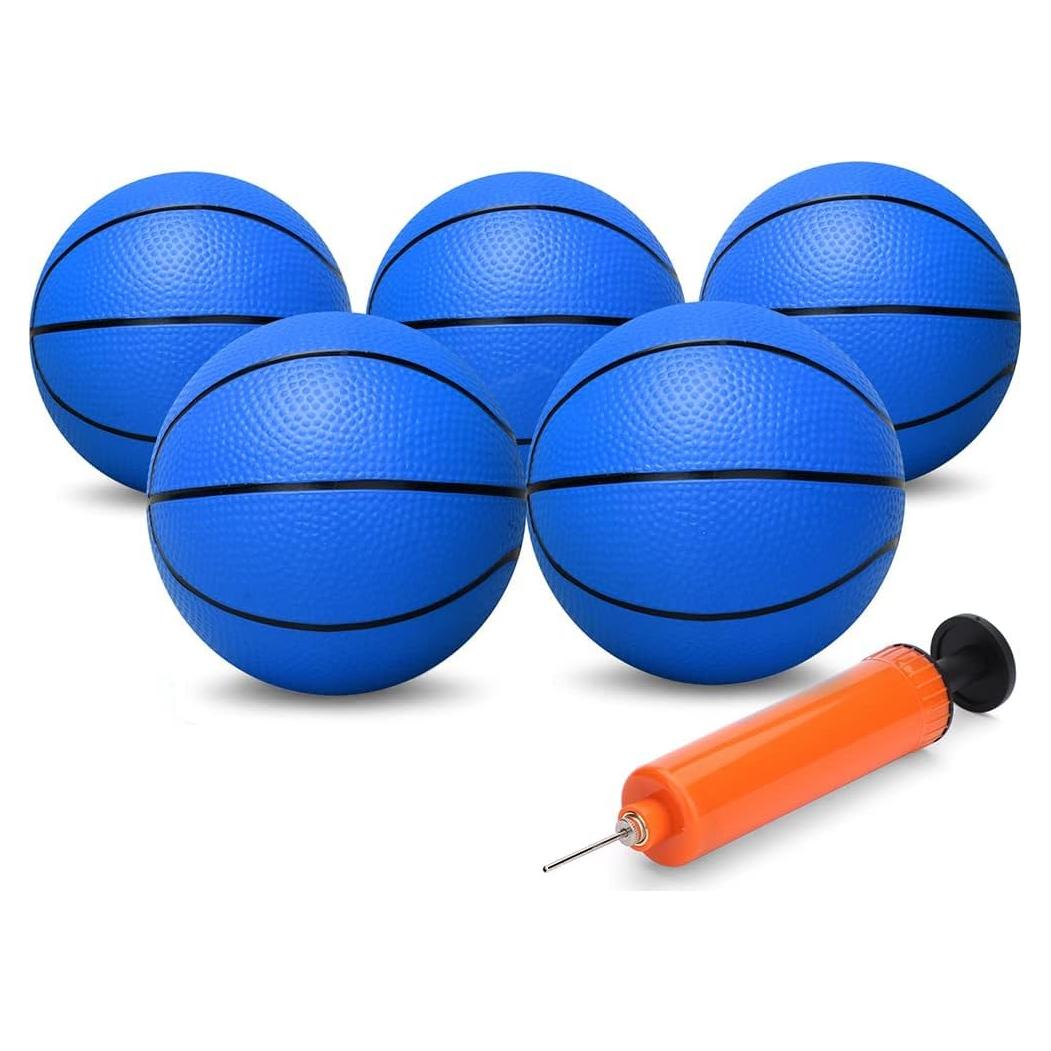 6 Mini Balones de Baloncesto Amarlozn 12.7 cm para Niños y Adultos