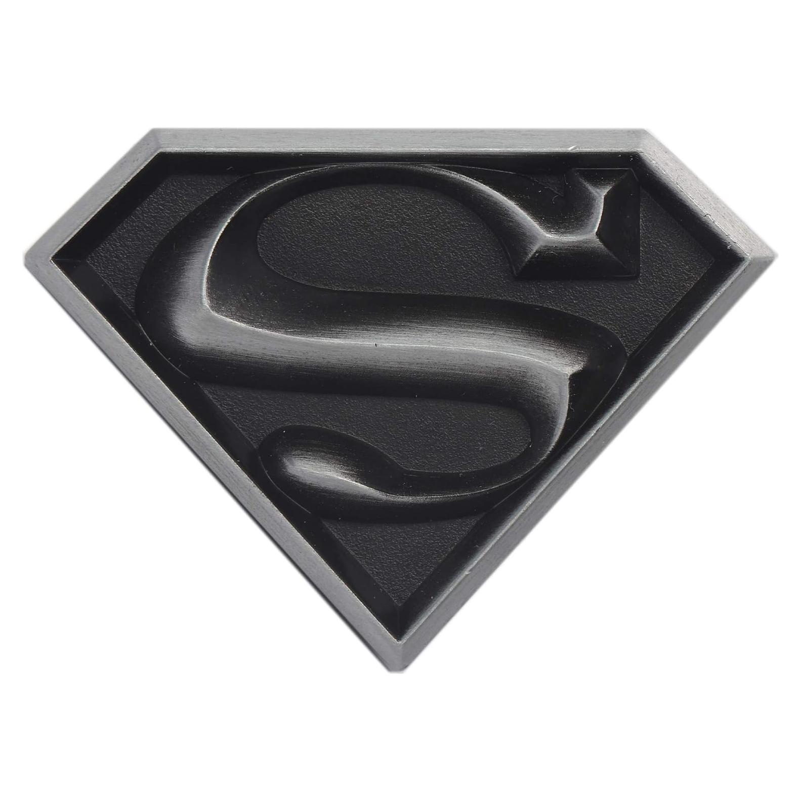 Perilla metálica Superman Open Road Brands 5.23 cm negro
