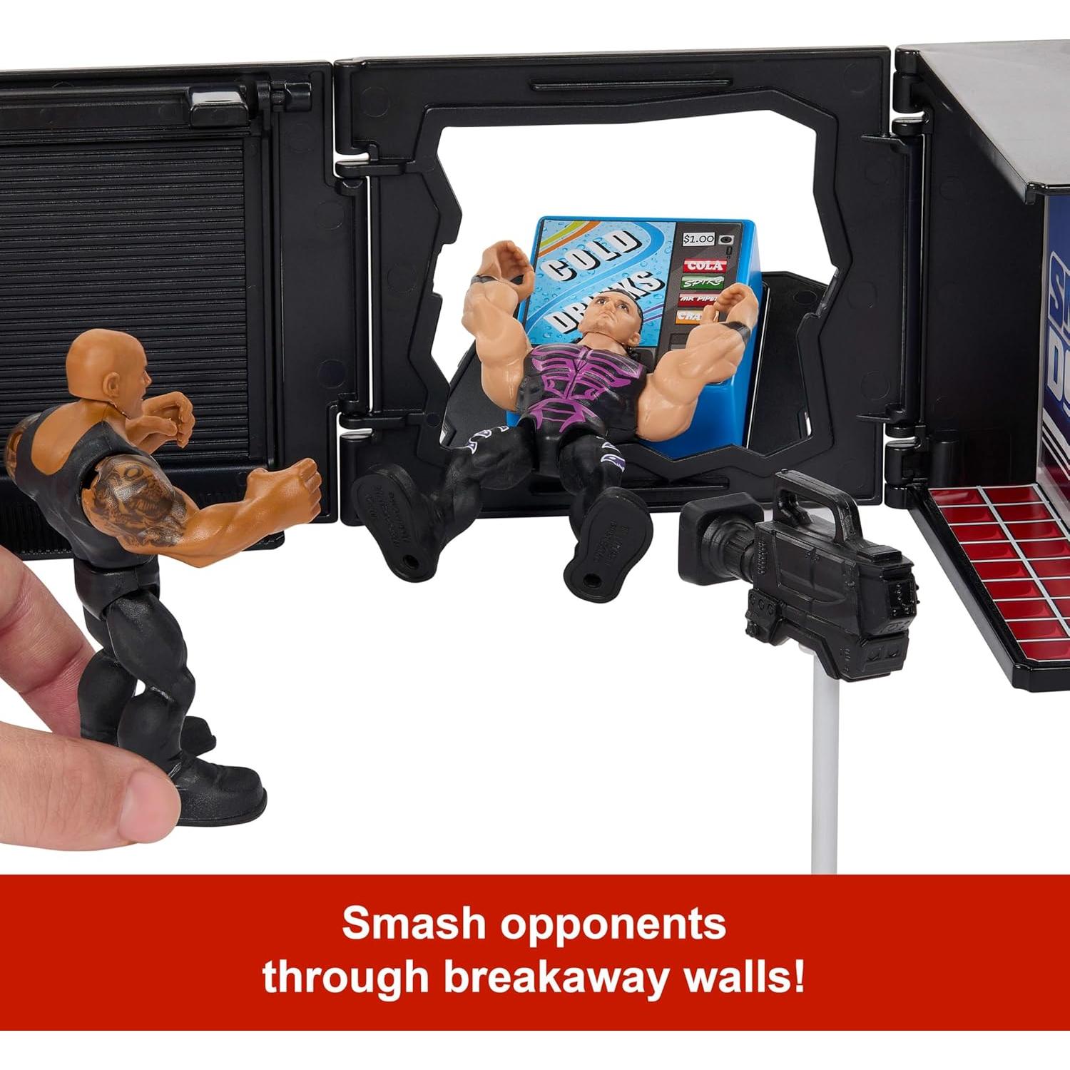 Juego de Micrófono 2-en-1 Mattel WWE Knuckle Crunchers The Rock 8.25 cm