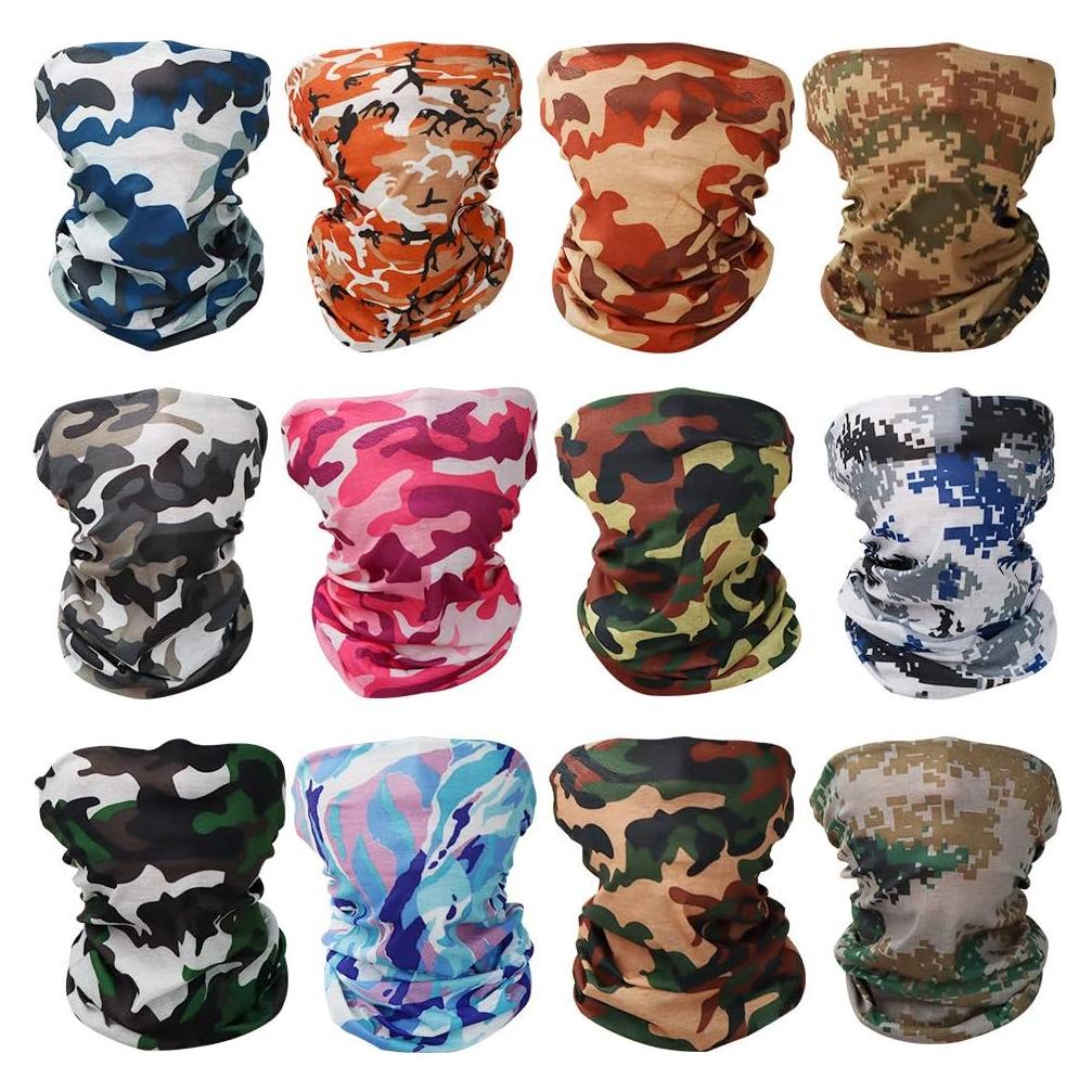 Mascarilla Gaiter de Cuello NEXTOUR UPF 50+ 12 Piezas Camuflaje