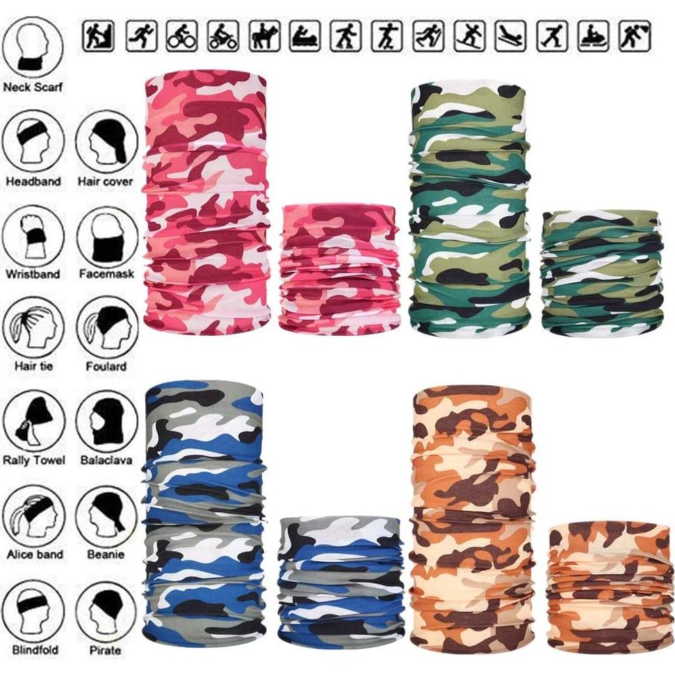 Mascarilla Gaiter de Cuello NEXTOUR UPF 50+ 12 Piezas Camuflaje