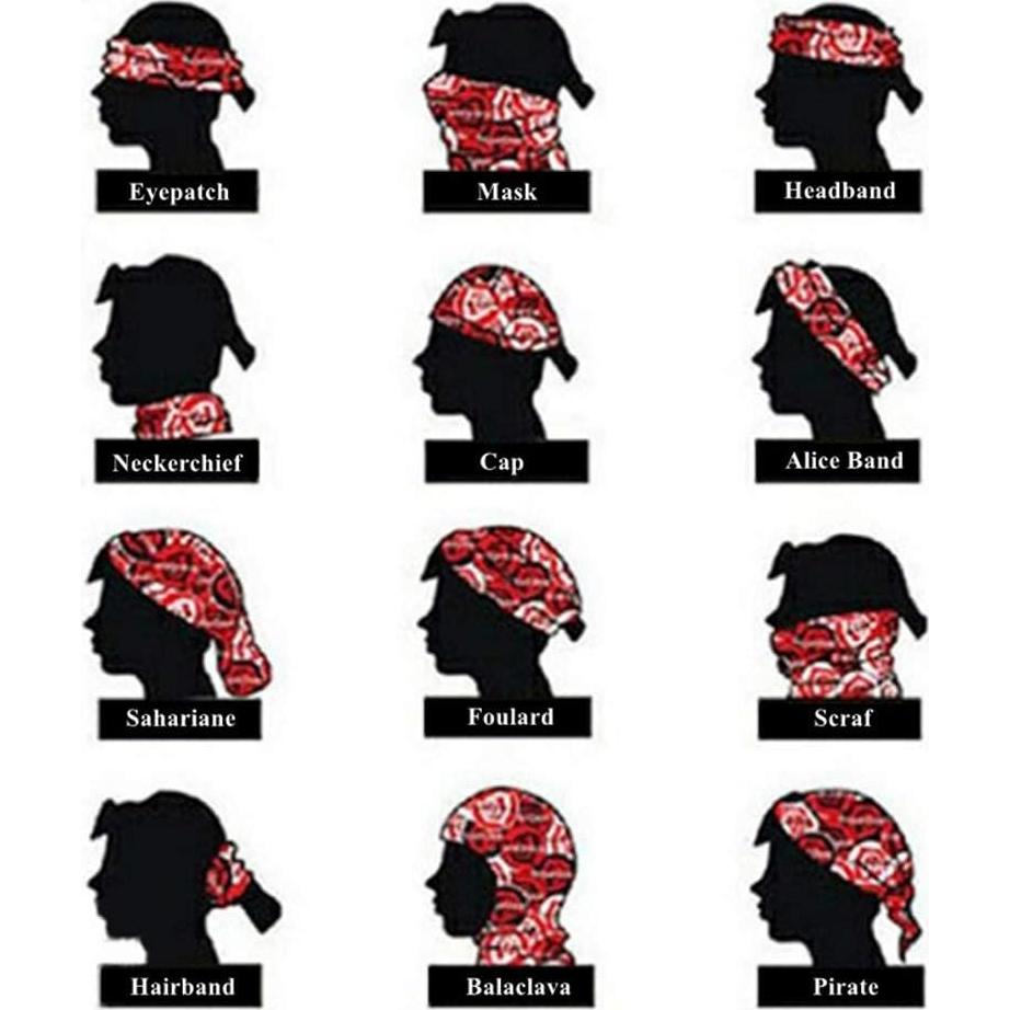 Mascarilla Gaiter de Cuello NEXTOUR UPF 50+ 12 Piezas Camuflaje