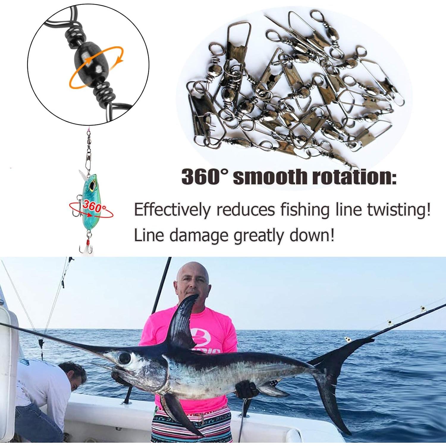 Kit de Ganchos Giratorios AGOOL 50pcs Alta Resistencia