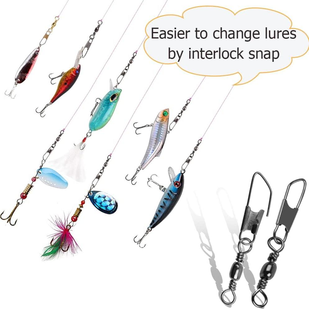 Kit de Ganchos Giratorios AGOOL 50pcs Alta Resistencia