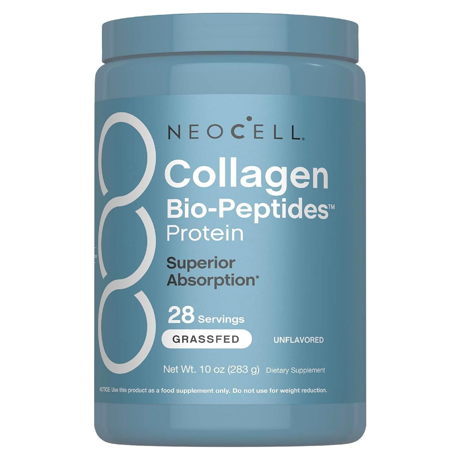 NeoCell Colágeno Bio-Péptidos en Polvo 283.5g - Super Piel y Cabello