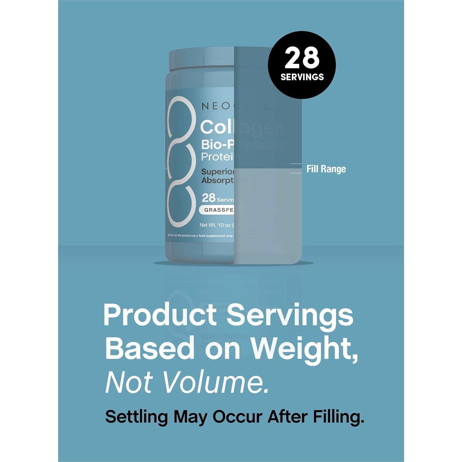 NeoCell Colágeno Bio-Péptidos en Polvo 283.5g - Super Piel y Cabello