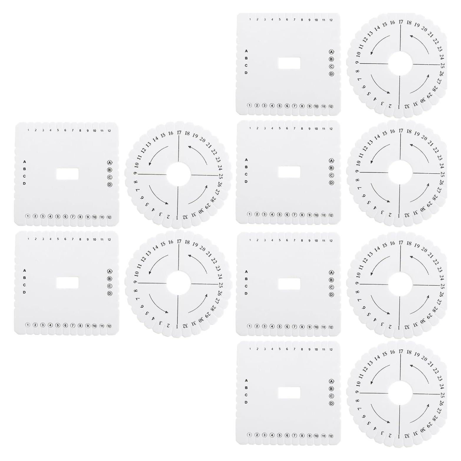KALLORY Kit de Herramientas para Hacer Pulseras Kumihimo 12 Pcs