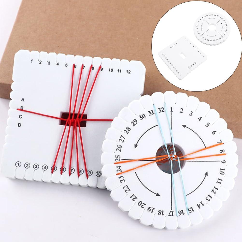 KALLORY Kit de Herramientas para Hacer Pulseras Kumihimo 12 Pcs