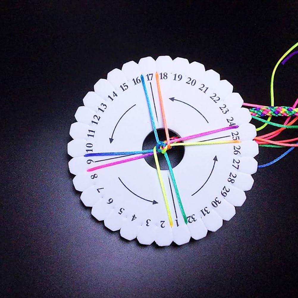 KALLORY Kit de Herramientas para Hacer Pulseras Kumihimo 12 Pcs