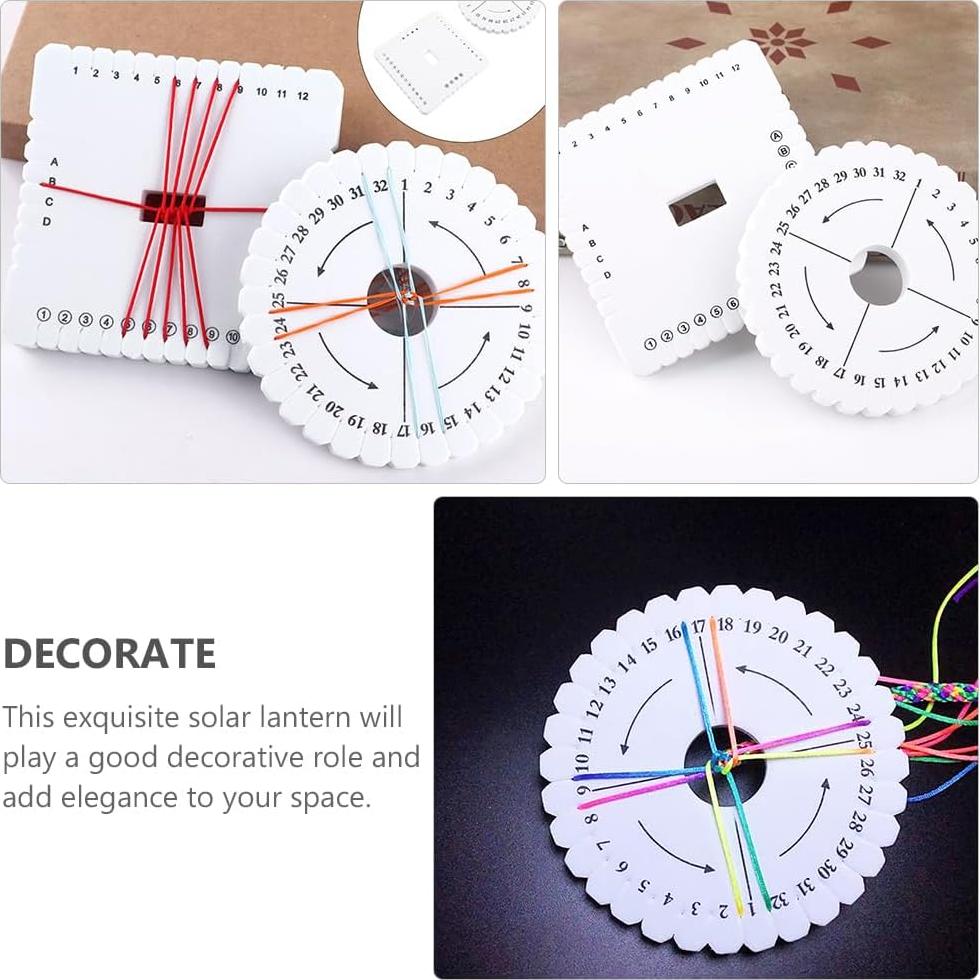 KALLORY Kit de Herramientas para Hacer Pulseras Kumihimo 12 Pcs