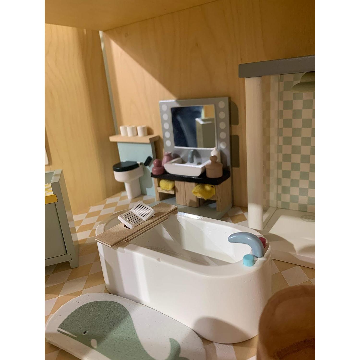 Conjunto de Baño Dovetail Tender Leaf Toys - Muebles Miniatura