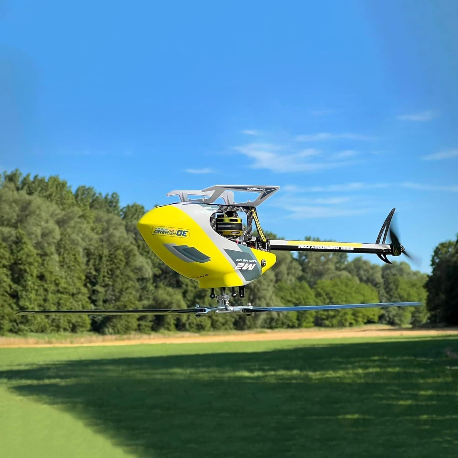 Helicóptero RC OMPHOBBY M2 EVO MK2 RTF 1.55 kg Rojo