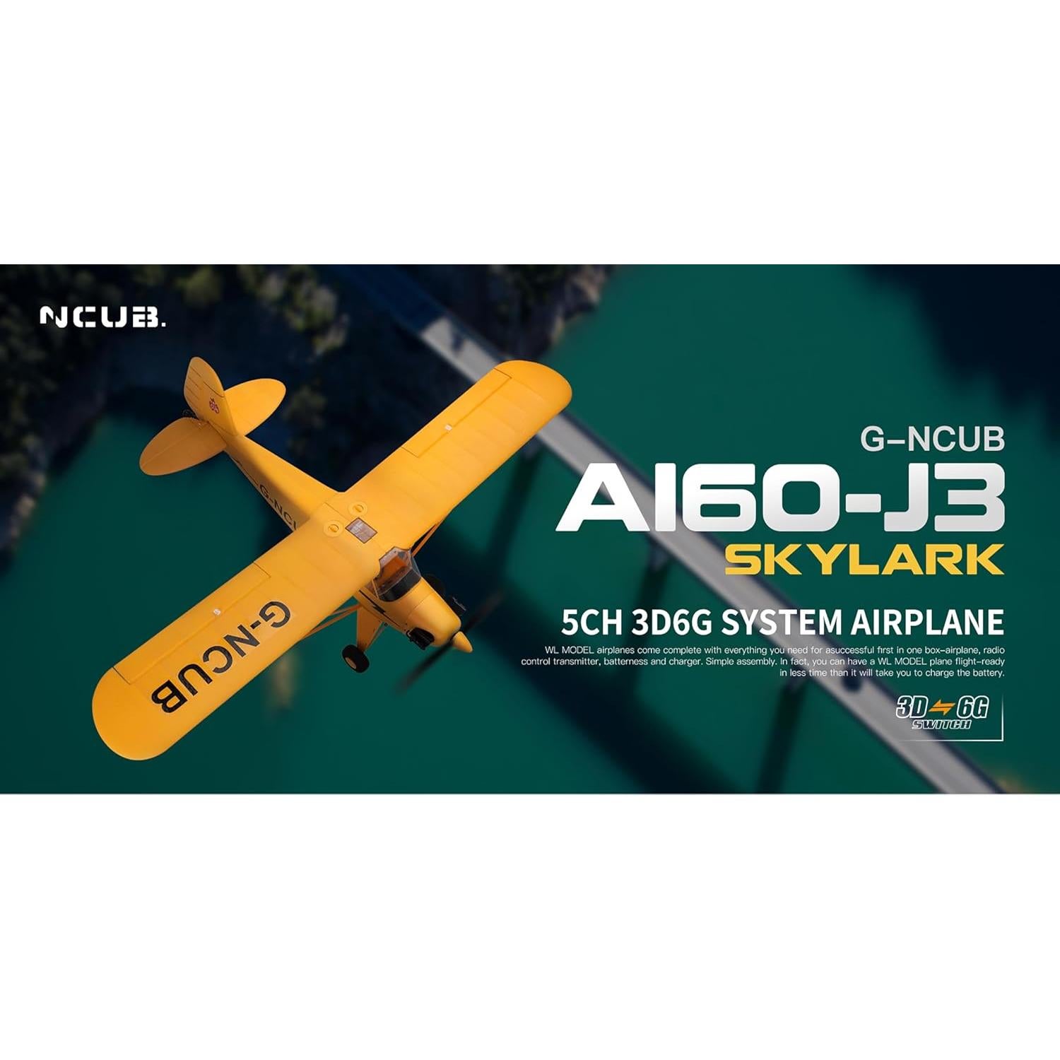 Avión de Control Remoto XK A160 RTF 1.11 kg 6 Ejes Acrobático