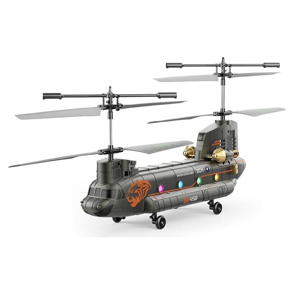 Helicóptero RC Militar SREJNGL 41.4 cm con Luz LED
