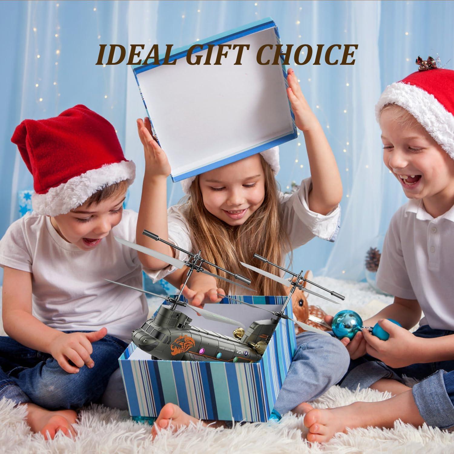 Helicóptero RC Militar SREJNGL 41.4 cm con Luz LED