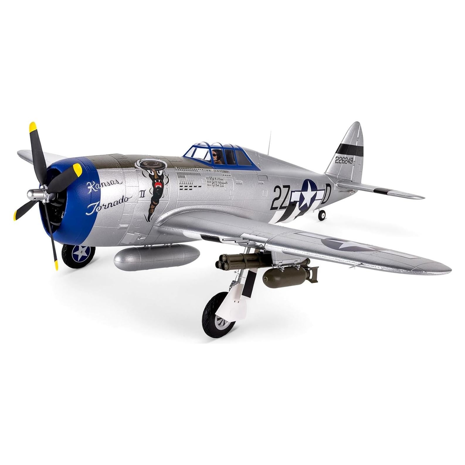 E-flite P-47 Razorback 1.2m BNF - Avión RC Eléctrico