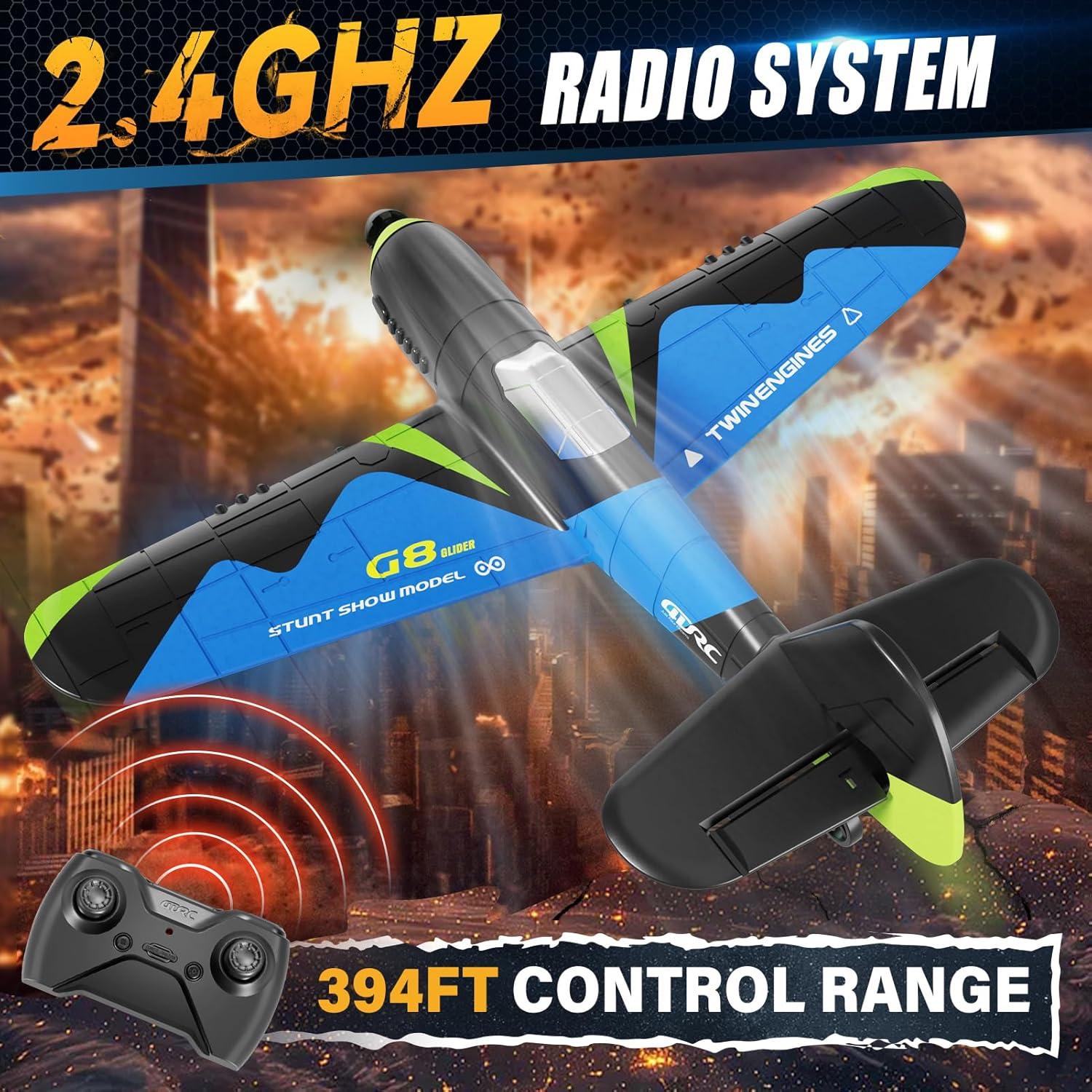 Avión RC 4DRC G8 de espuma con giroscopio 6 ejes