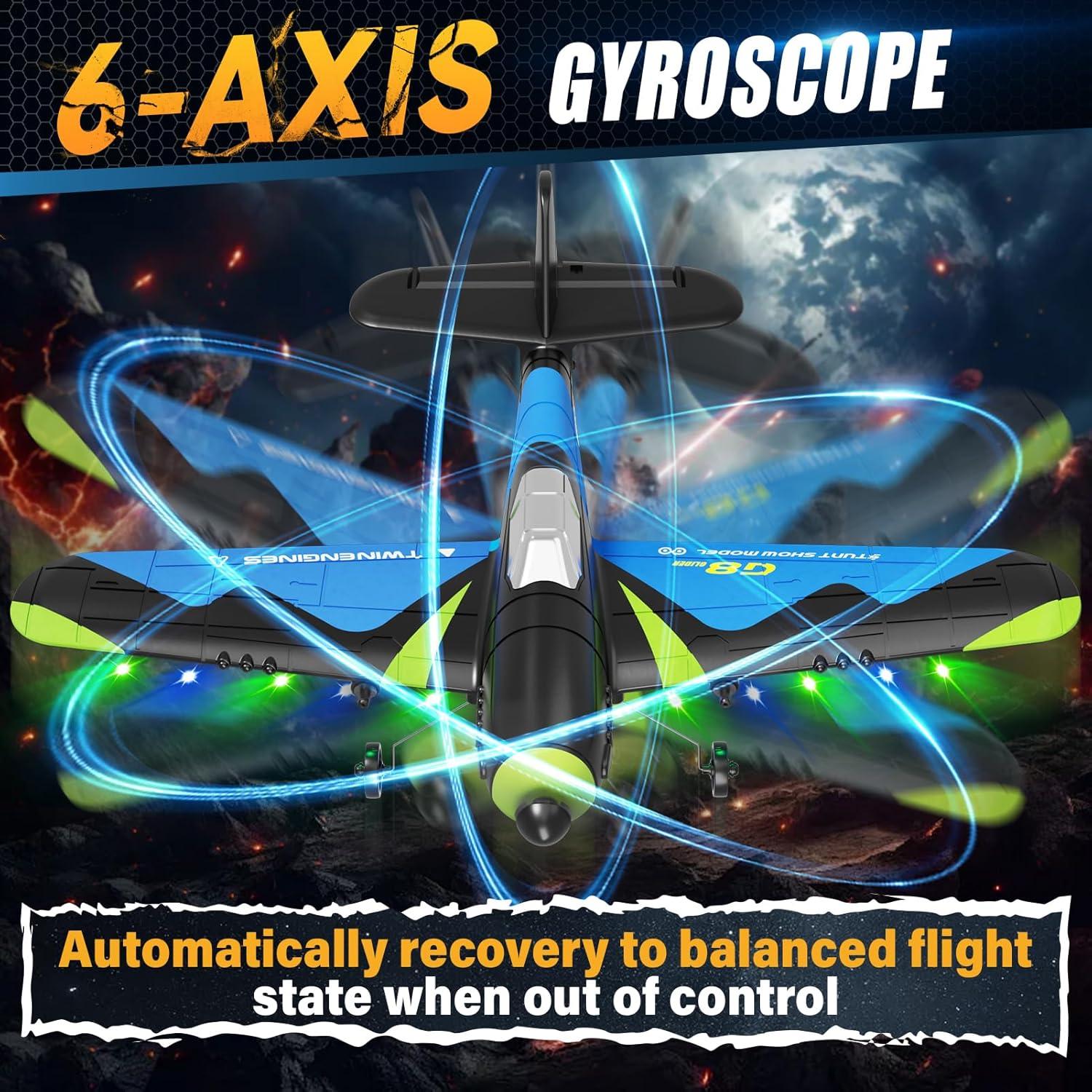 Avión RC 4DRC G8 de espuma con giroscopio 6 ejes