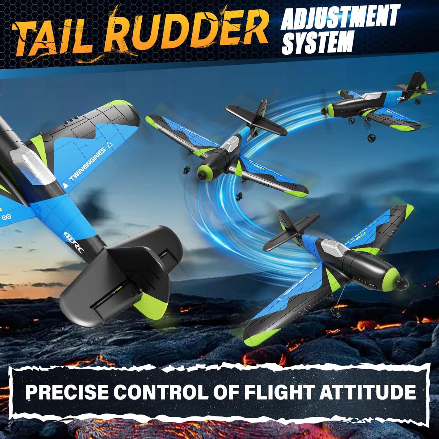 Avión RC 4DRC G8 de espuma con giroscopio 6 ejes