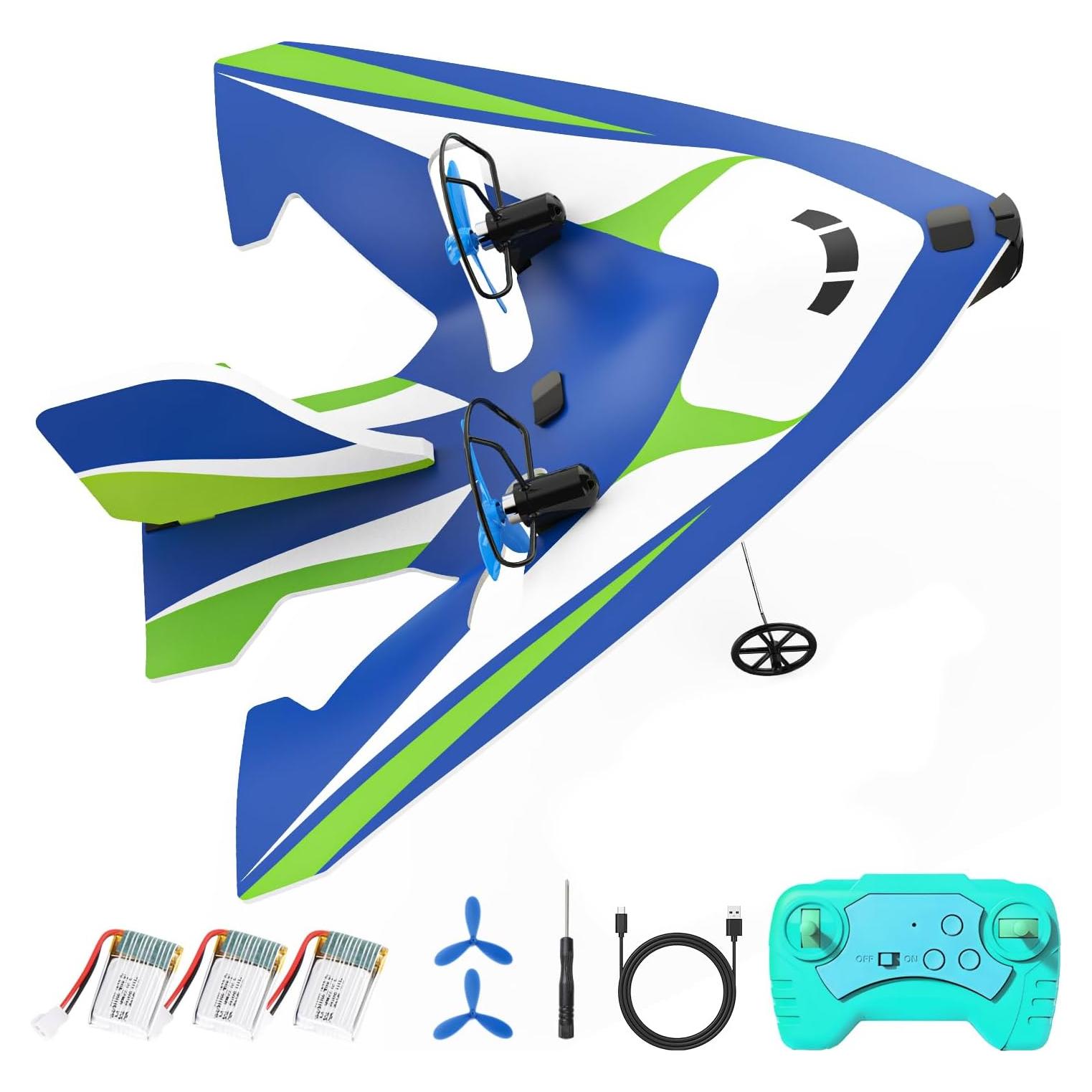 Avión RC Bezgar XC-H107B - 30 Min Vuelo, 3 Baterías