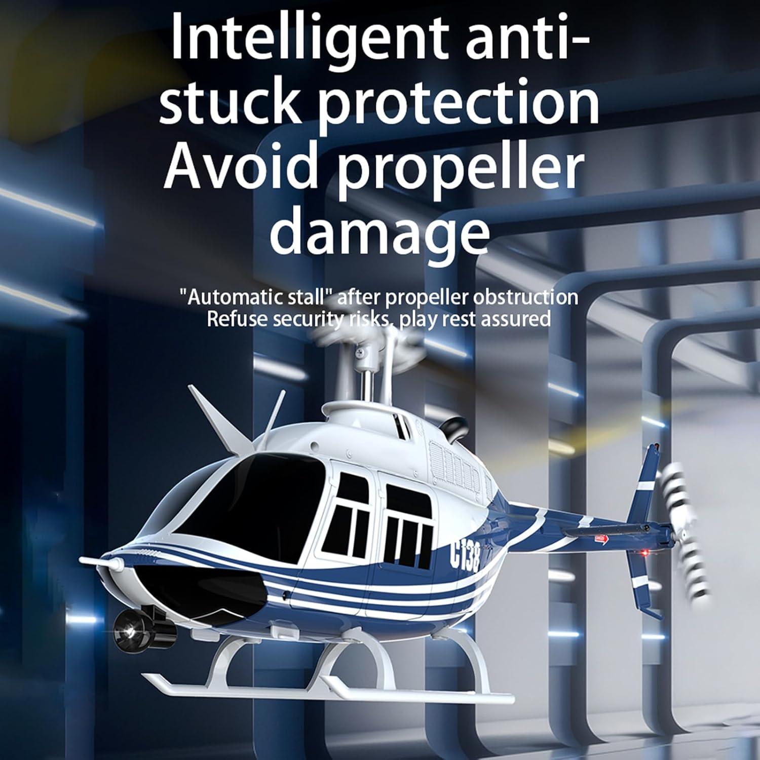 Helicóptero RC Bell206 C138 2.4GHz 4CH con Giroscopio