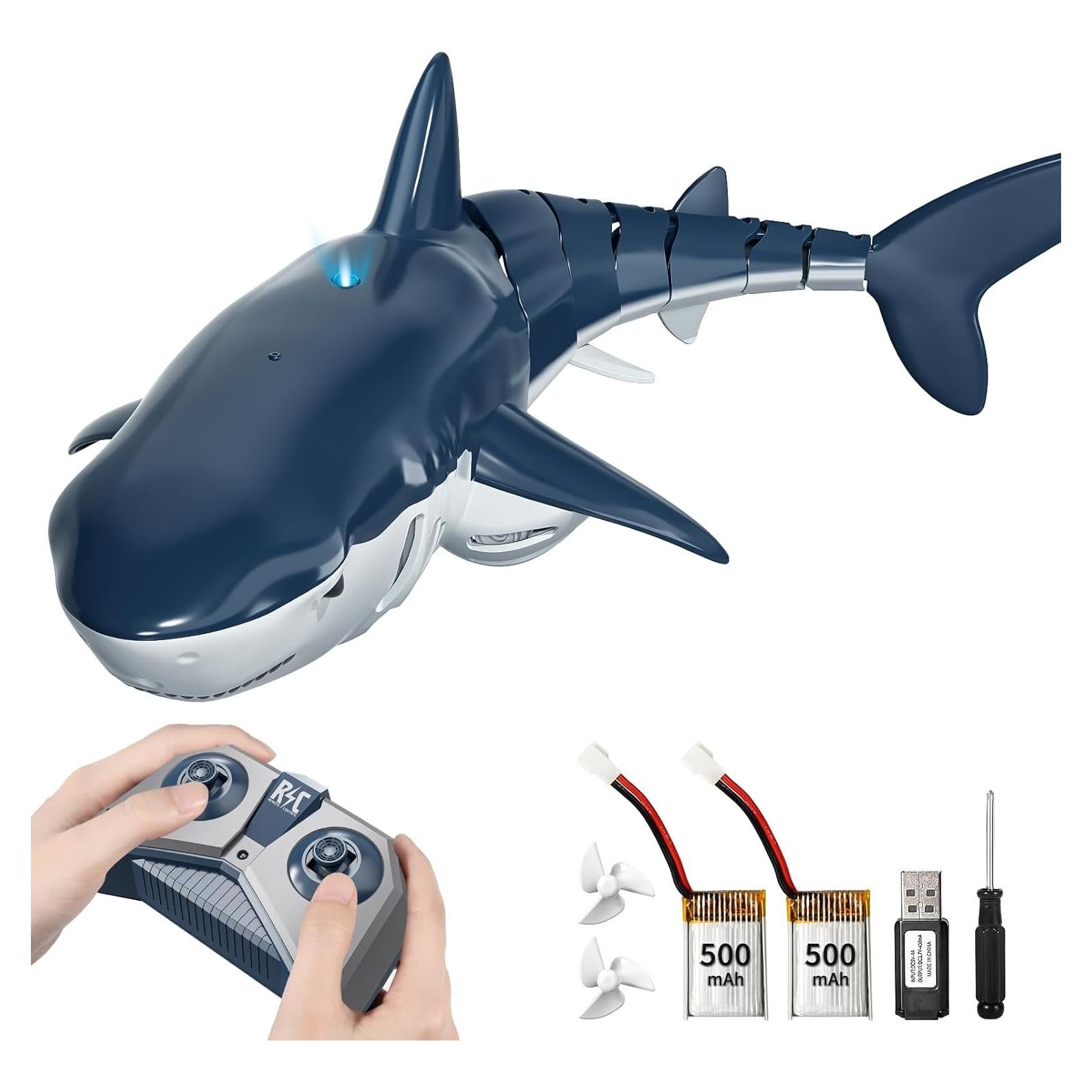 Juguete de Tiburón Control Remoto KIZONLY 1:18 para Piscina