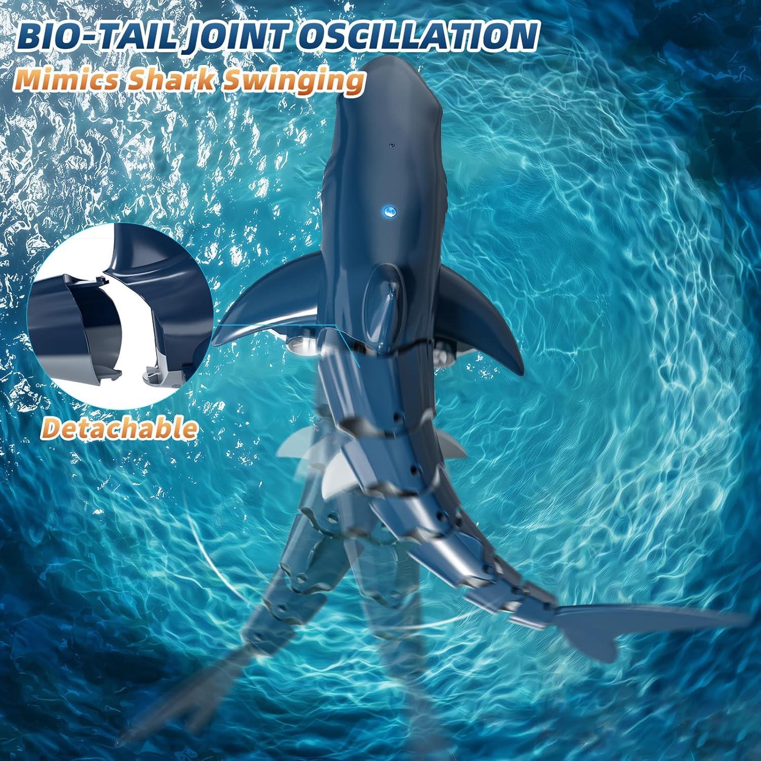 Juguete de Tiburón Control Remoto KIZONLY 1:18 para Piscina