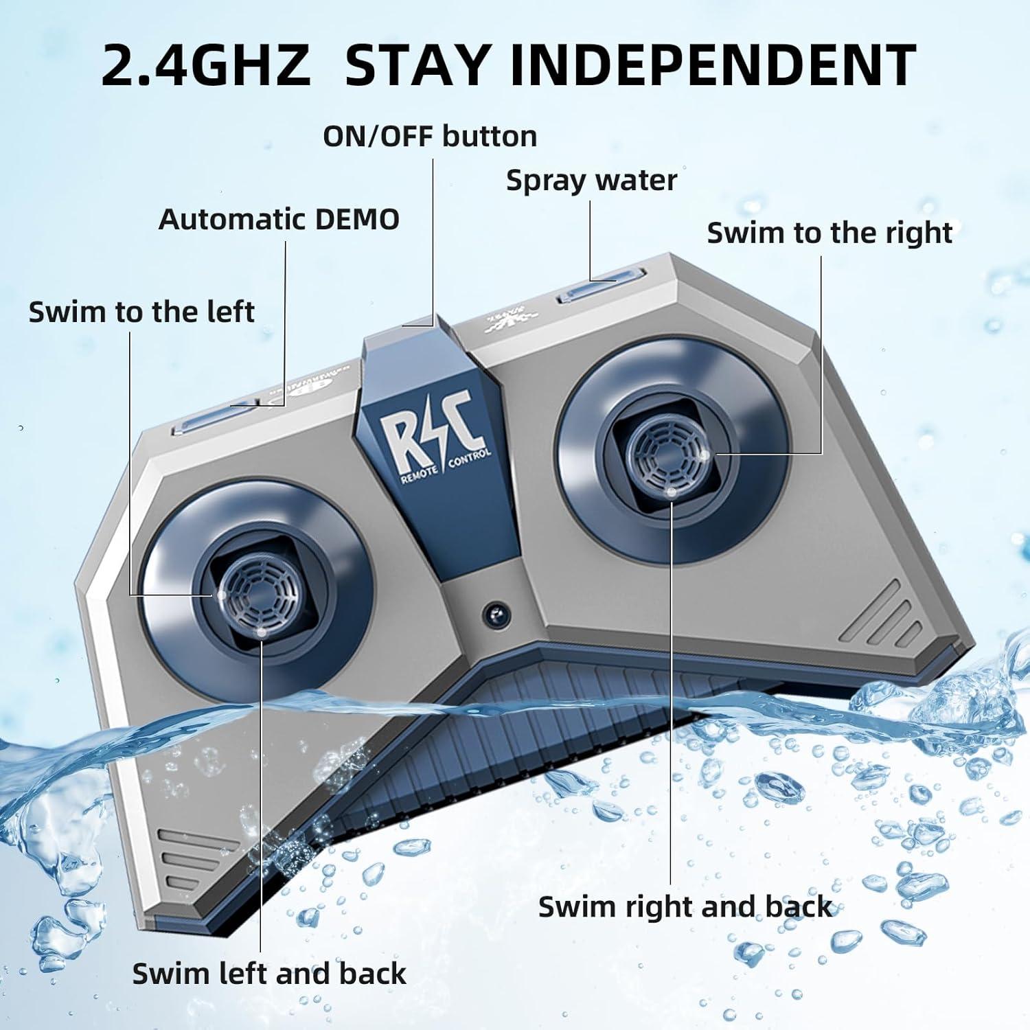 Juguete de Tiburón Control Remoto KIZONLY 1:18 para Piscina