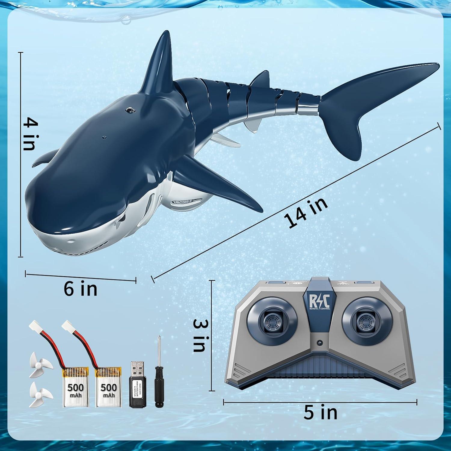 Juguete de Tiburón Control Remoto KIZONLY 1:18 para Piscina