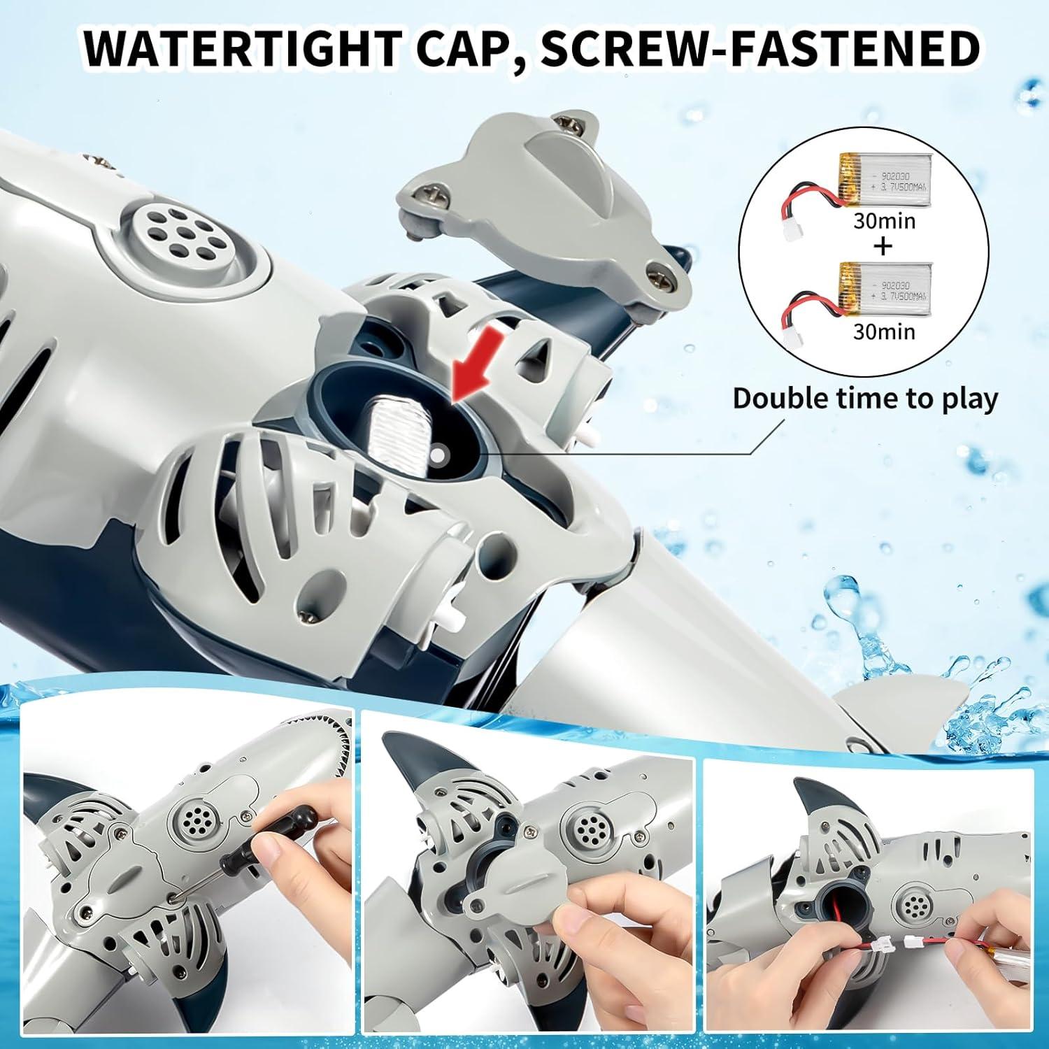 Juguete de Tiburón Control Remoto KIZONLY 1:18 para Piscina