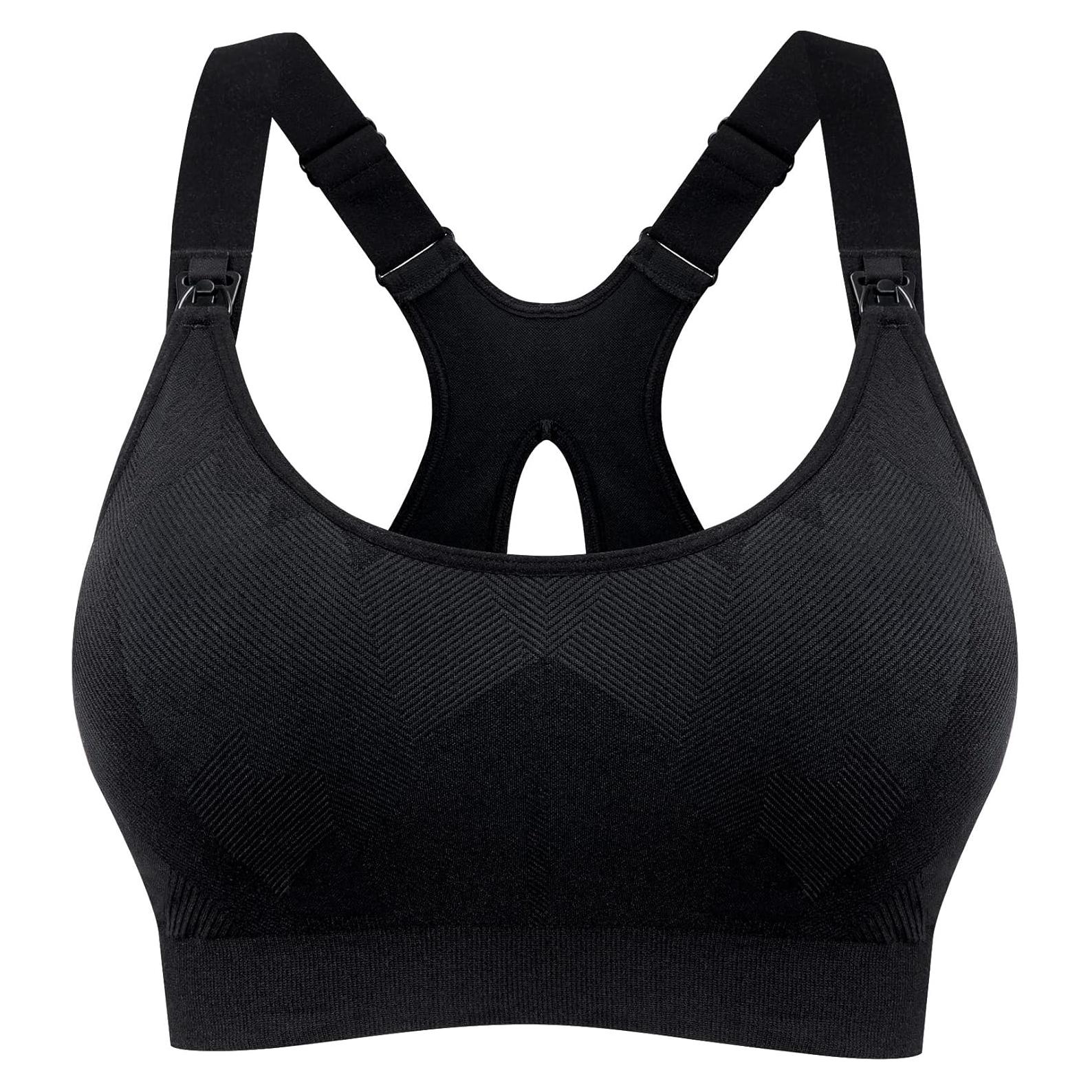 Sujetador de Lactancia HOFISH Sin Aros Mediano Negro