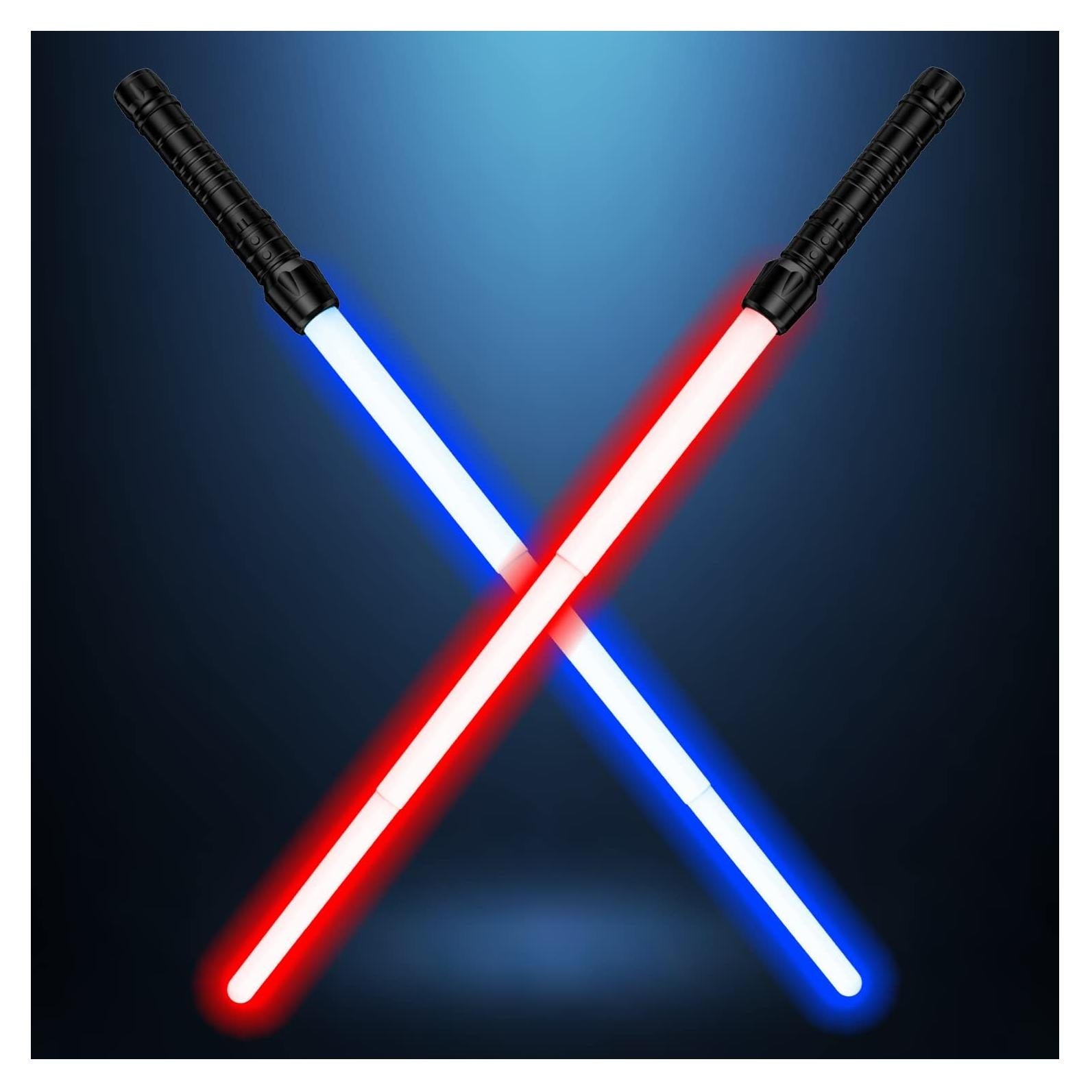 Sable de Luz Retráctil Solizan 80 cm 7 Colores LED Sonido