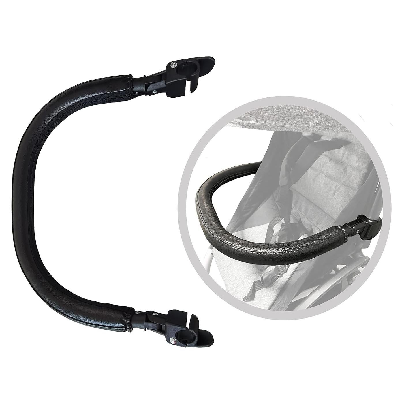 Barra de Parachoques para Cochecito BBZ Yoyo/Yoya - Cuero PU Negro